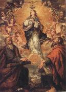 Juan de Valdes Leal Virgin of the Immaculate Conception with Sts.Andrew and Fohn the Baptist Germany oil painting artist